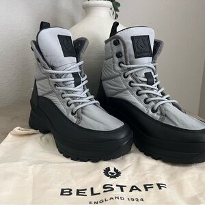 BELSTAFF Black and Gray Women's Winter Boots